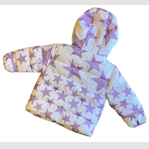 Girls’ Swiss Tech White and light purple Winter Puffer Jacket Coat 18 Months - Picture 2 of 8